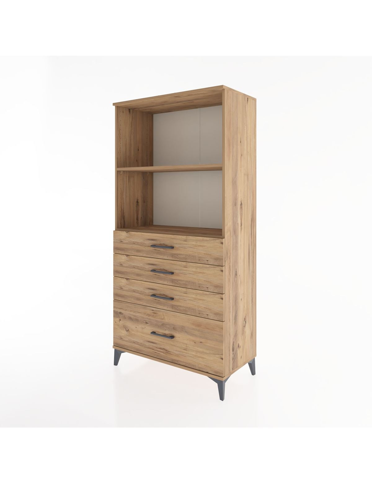 Hyperion Dolap 2 Raflı 4 Çekmeceli 88x44x182 - S57M041V9B