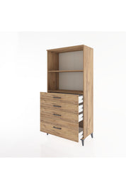 Hyperion Dolap 2 Raflı 4 Çekmeceli 88x44x182 - S57M041V9B