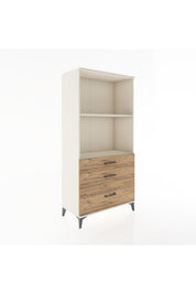 Hyperion Dolap 2 Raflı 3 Çekmeceli 88x44x182 - S57M042V3B