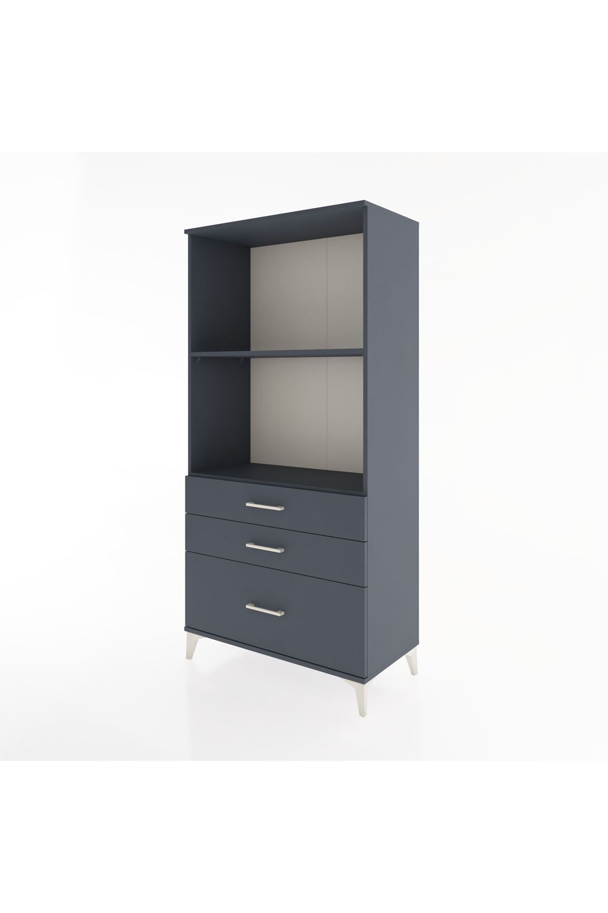 Hyperion Dolap 2 Raflı 3 Çekmeceli 88x44x182 - S57M042V5B