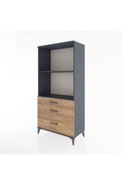 Hyperion Dolap 2 Raflı 3 Çekmeceli 88x44x182 - S57M042V6B