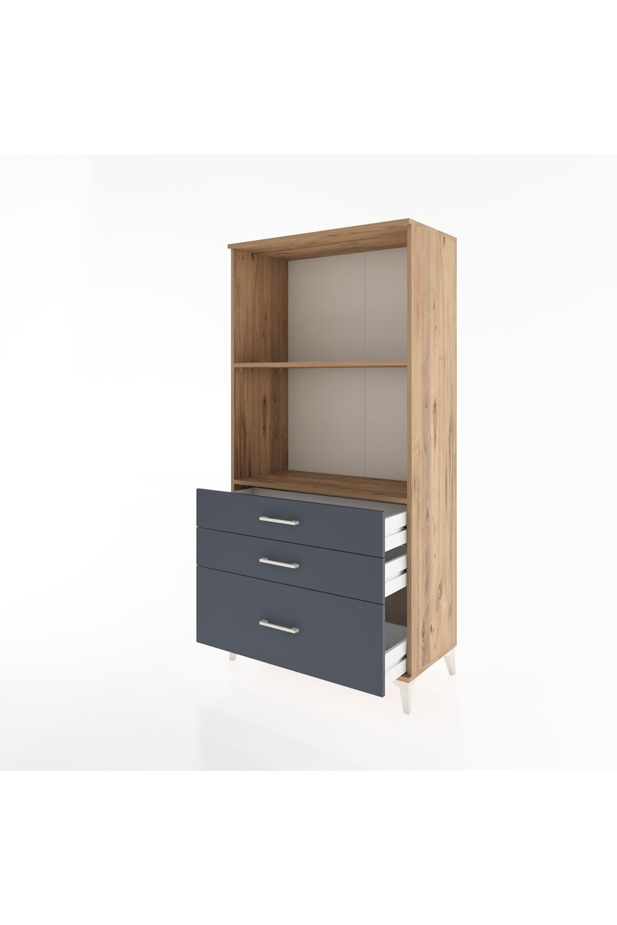 Hyperion Dolap 2 Raflı 3 Çekmeceli 88x44x182 - S57M042V8B