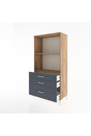 Hyperion Dolap 2 Raflı 3 Çekmeceli 88x44x182 - S57M042V8B