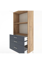 Hyperion Dolap 2 Raflı 3 Çekmeceli 88x44x182 - S57M042V8B