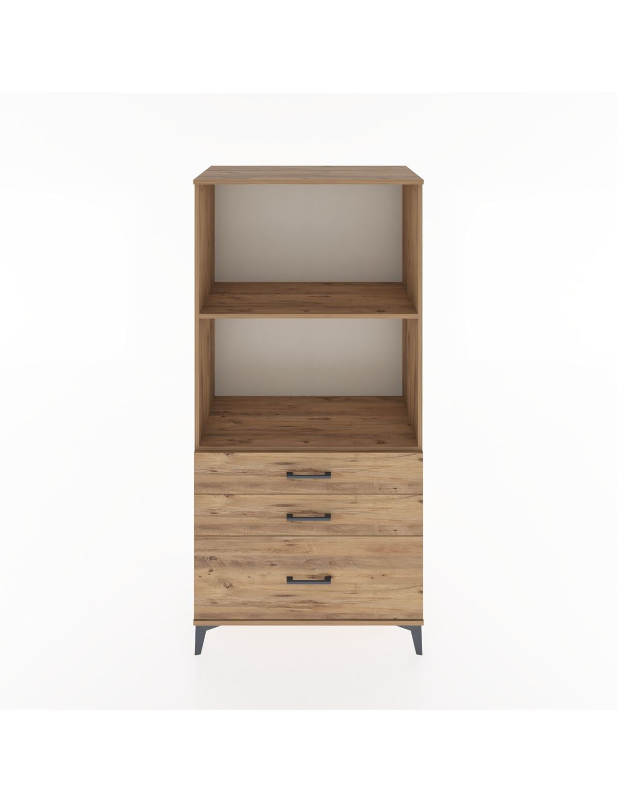 Hyperion Dolap 2 Raflı 3 Çekmeceli 88x44x182 - S57M042V9B