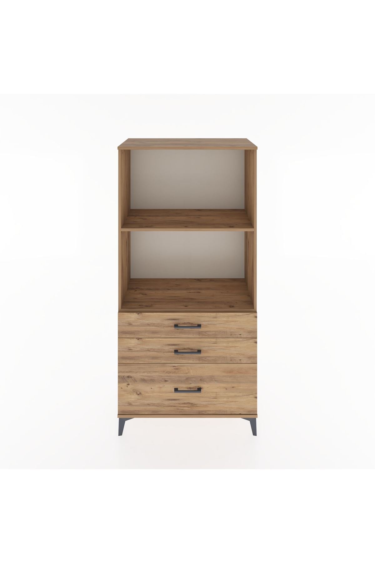Hyperion Dolap 2 Raflı 3 Çekmeceli 88x44x182 - S57M042V9B