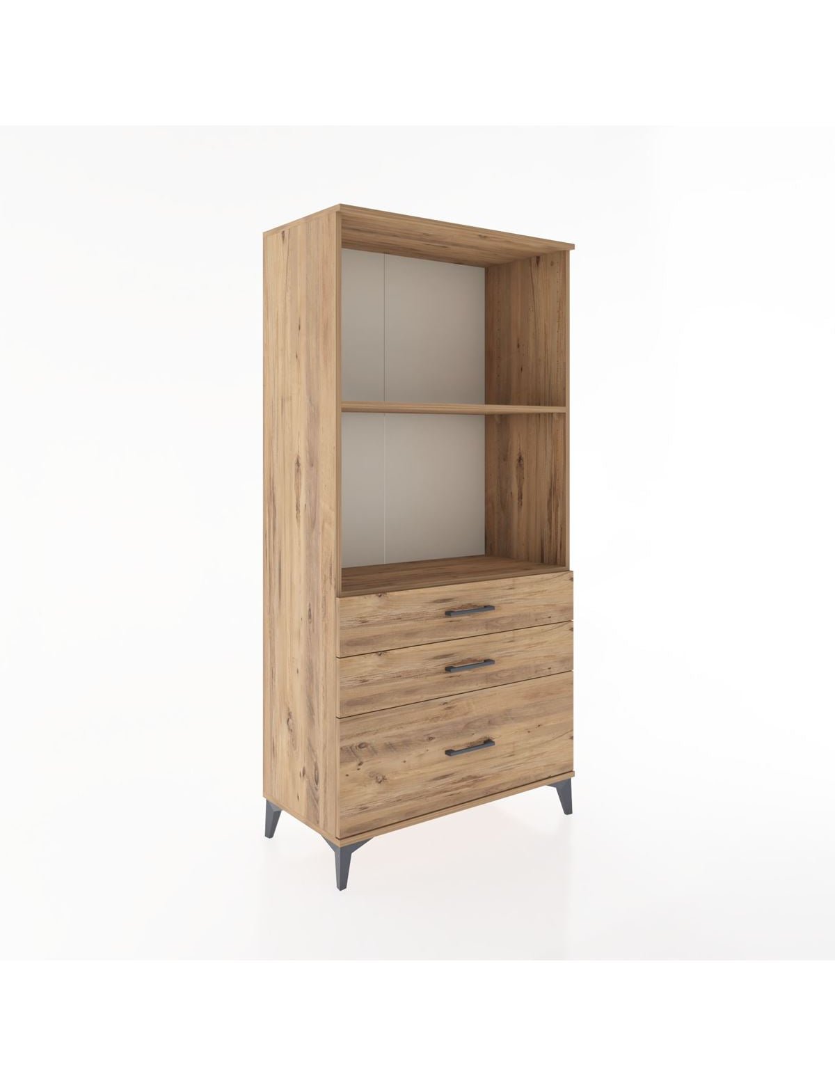 Hyperion Dolap 2 Raflı 3 Çekmeceli 88x44x182 - S57M042V9B