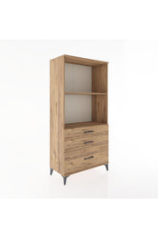 Hyperion Dolap 2 Raflı 3 Çekmeceli 88x44x182 - S57M042V9B