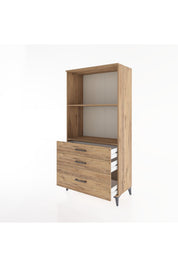 Hyperion Dolap 2 Raflı 3 Çekmeceli 88x44x182 - S57M042V9B