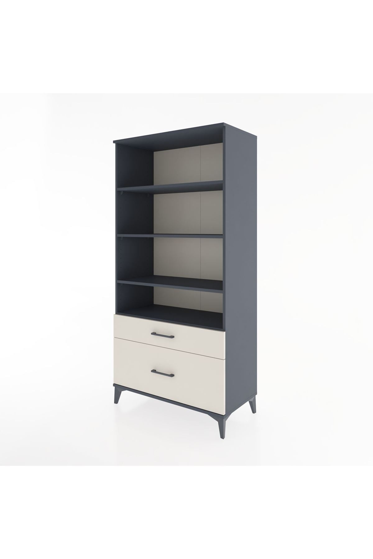 Hyperion Dolap 4 Raflı 2 Çekmeceli 88x44x182 - S57M043V4B