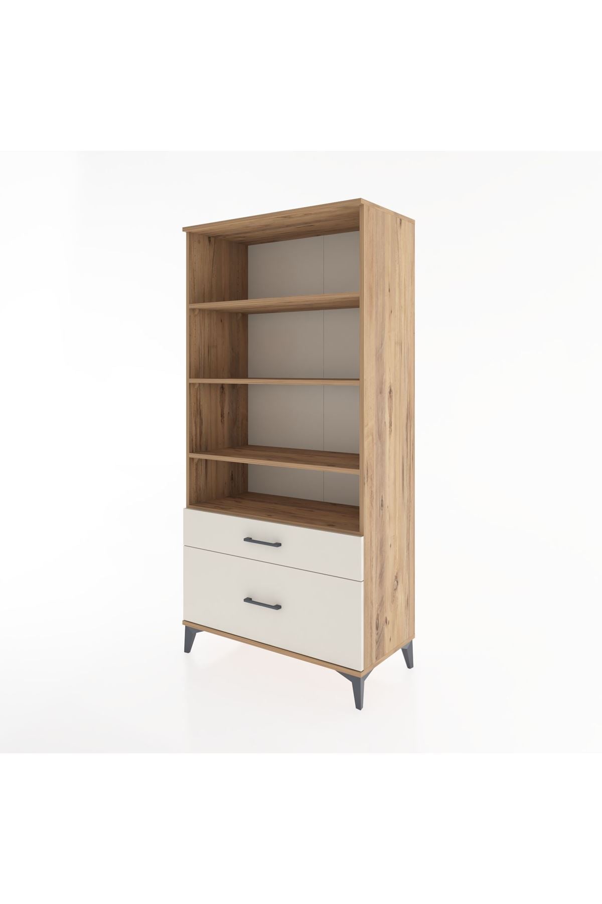 Hyperion Dolap 4 Raflı 2 Çekmeceli 88x44x182 - S57M043V7B