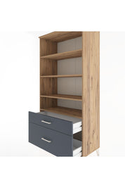 Hyperion Dolap 4 Raflı 2 Çekmeceli 88x44x182 - S57M043V8B