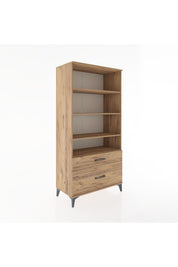 Hyperion Dolap 4 Raflı 2 Çekmeceli 88x44x182 - S57M043V9B