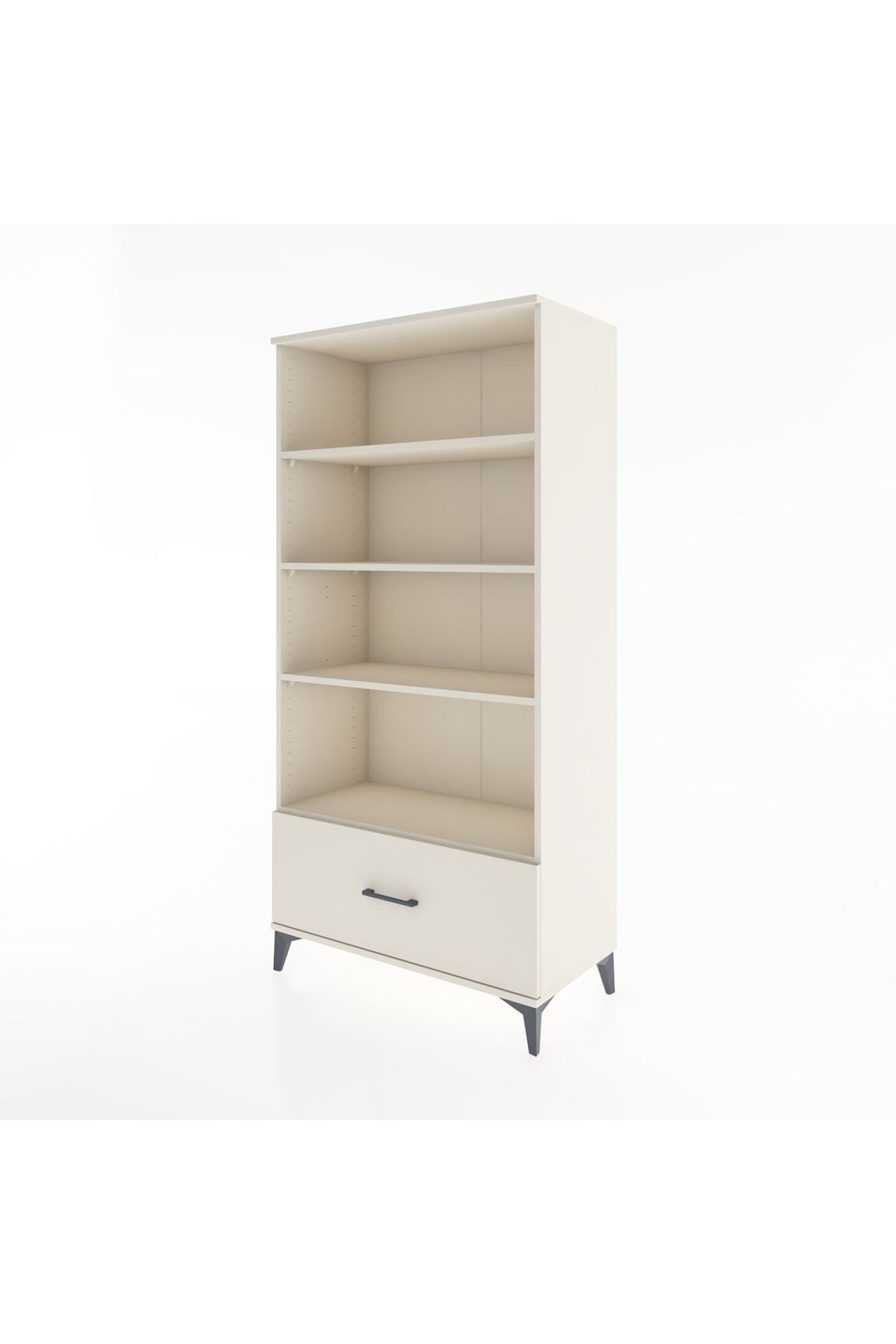 Hyperion Dolap 4 Raflı Tek Çekmeceli 88x44x182 - S57M044V1B