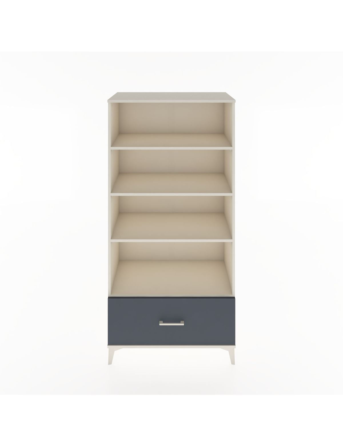 Hyperion Dolap 4 Raflı Tek Çekmeceli 88x44x182 - S57M044V2B