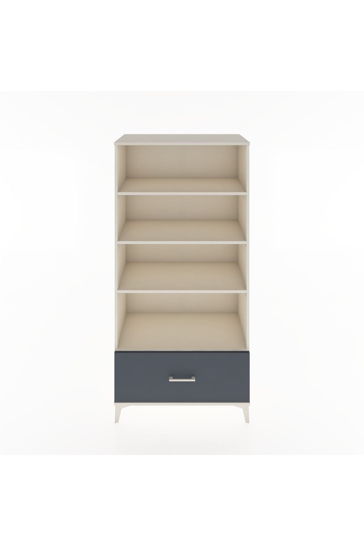 Hyperion Dolap 4 Raflı Tek Çekmeceli 88x44x182 - S57M044V2B