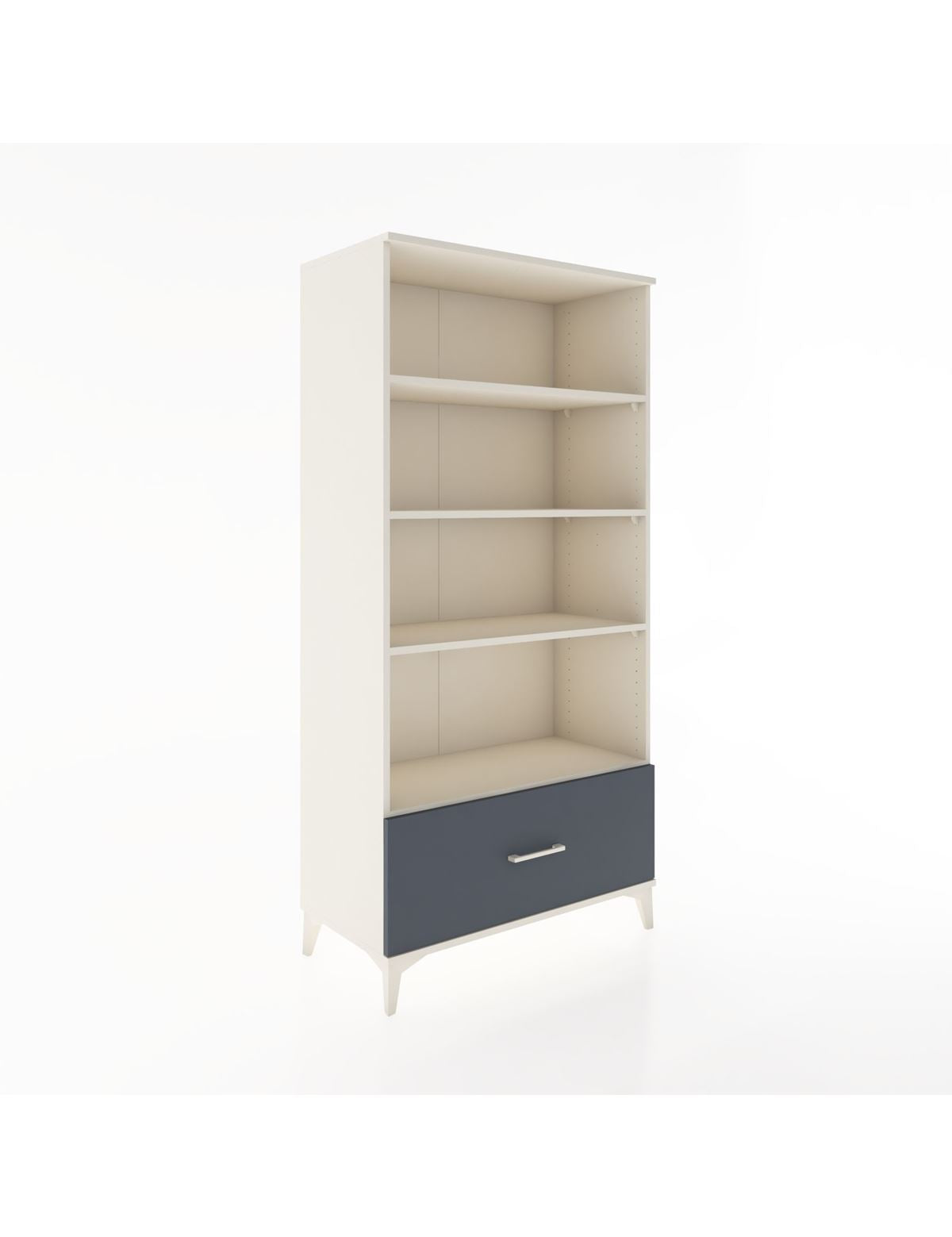 Hyperion Dolap 4 Raflı Tek Çekmeceli 88x44x182 - S57M044V2B