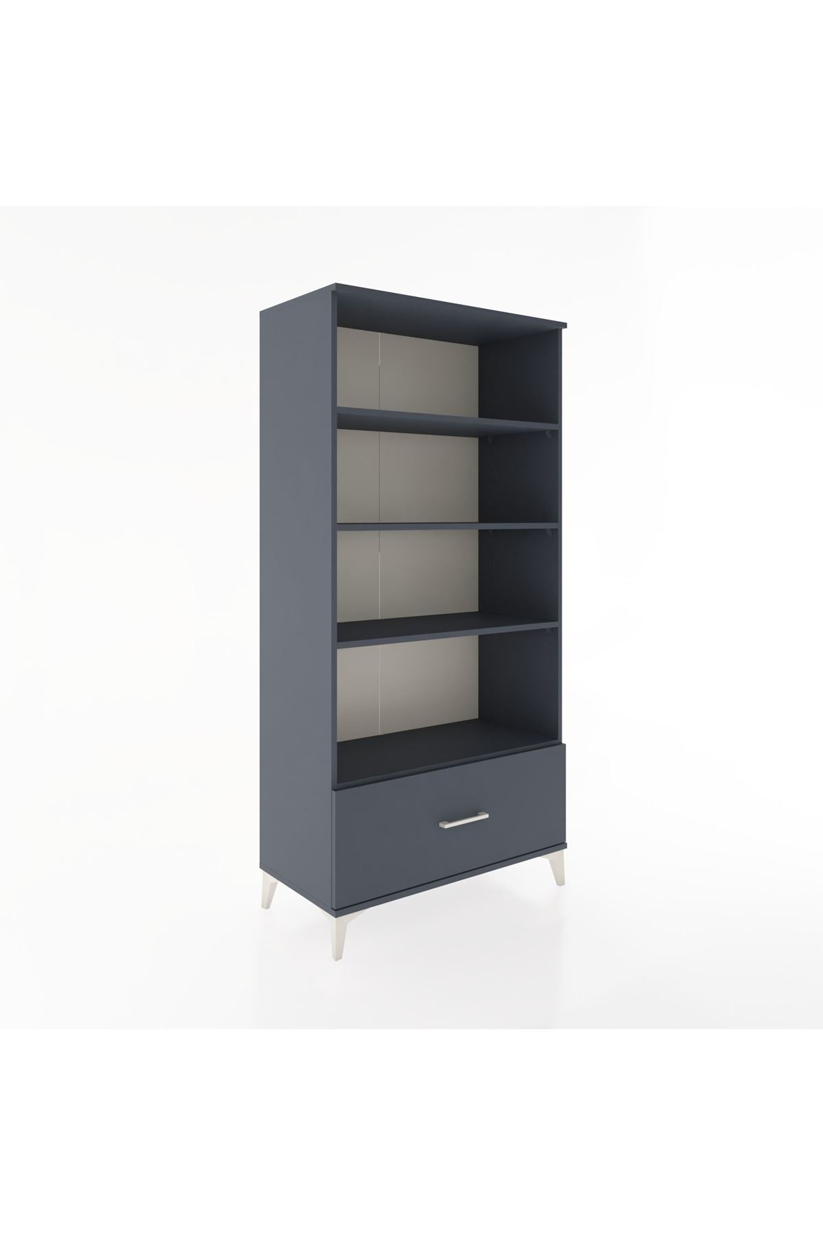 Hyperion Dolap 4 Raflı Tek Çekmeceli 88x44x182 - S57M044V5B