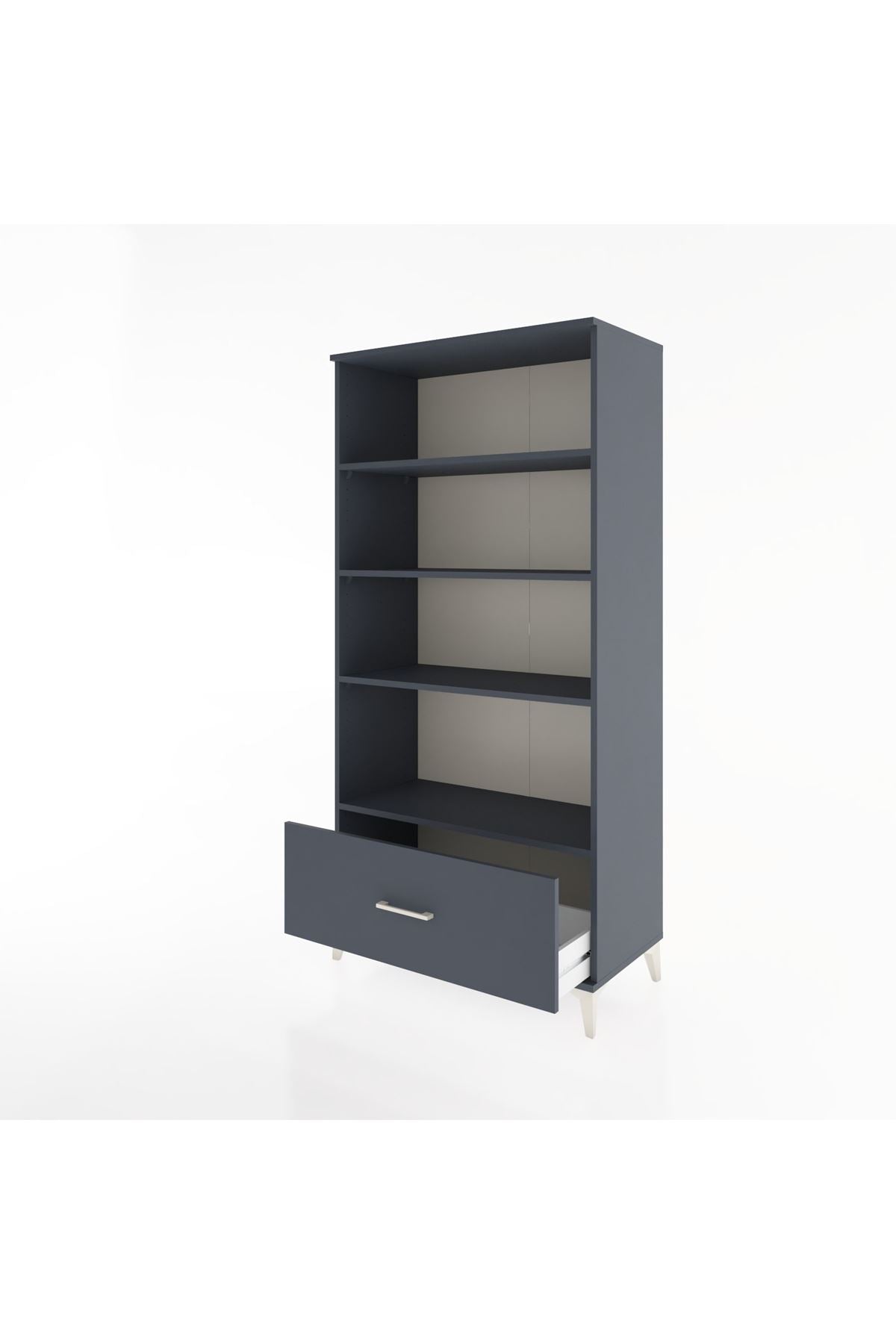 Hyperion Dolap 4 Raflı Tek Çekmeceli 88x44x182 - S57M044V5B