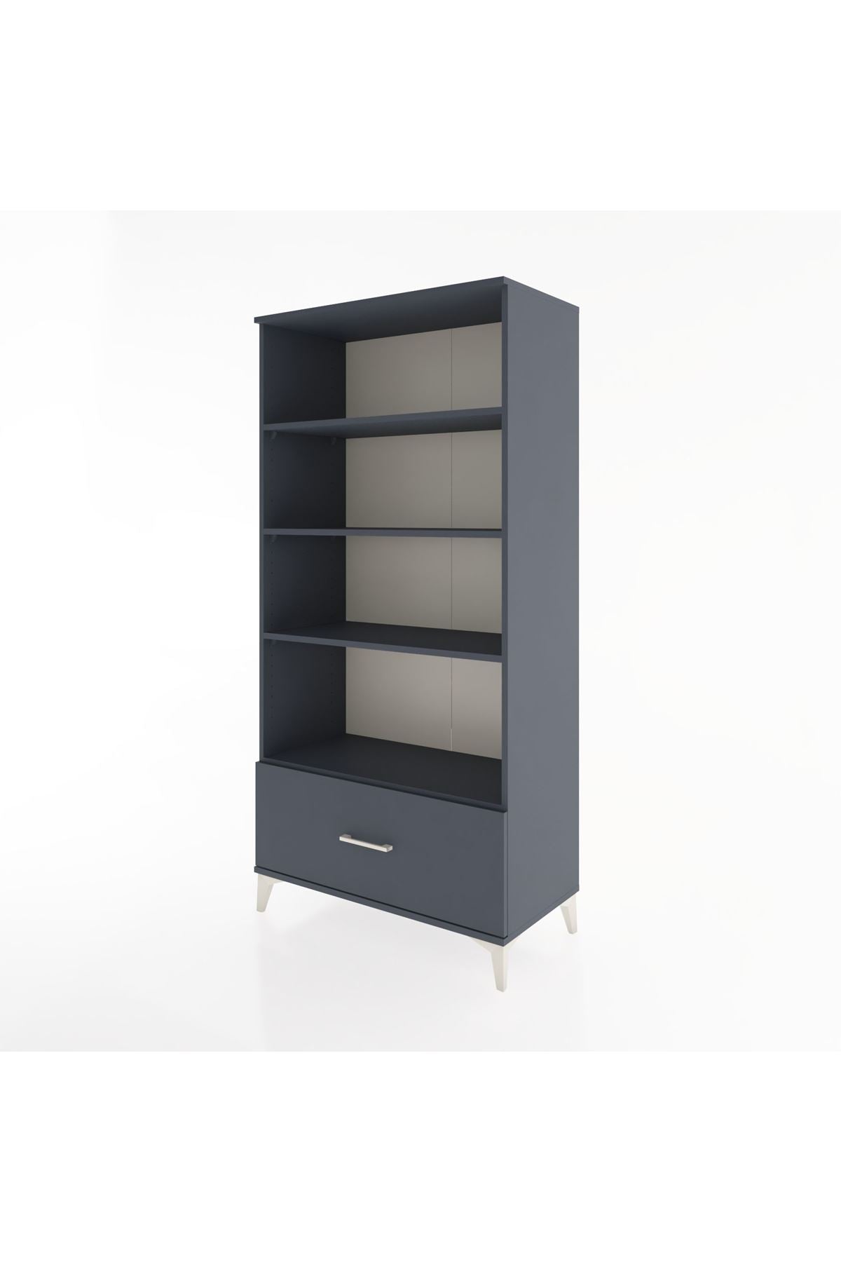 Hyperion Dolap 4 Raflı Tek Çekmeceli 88x44x182 - S57M044V5B