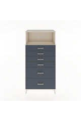 Hyperion Dolap Tek Raflı 6 Çekmeceli 88x44x182