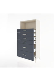 Hyperion Dolap Tek Raflı 6 Çekmeceli 88x44x182 - S57M045V2B