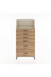 Hyperion Dolap Tek Raflı 6 Çekmeceli 88x44x182 - S57M045V3B