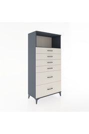 Hyperion Dolap Tek Raflı 6 Çekmeceli 88x44x182 - S57M045V4B