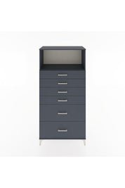 Hyperion Dolap Tek Raflı 6 Çekmeceli 88x44x182 - S57M045V5B