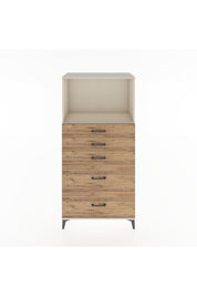 Hyperion Dolap Tek Raflı 5 Çekmeceli 88x44x182 - S57M046V3B