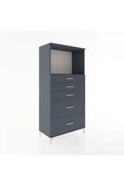 Hyperion Dolap Tek Raflı 5 Çekmeceli 88x44x182 - S57M046V5B