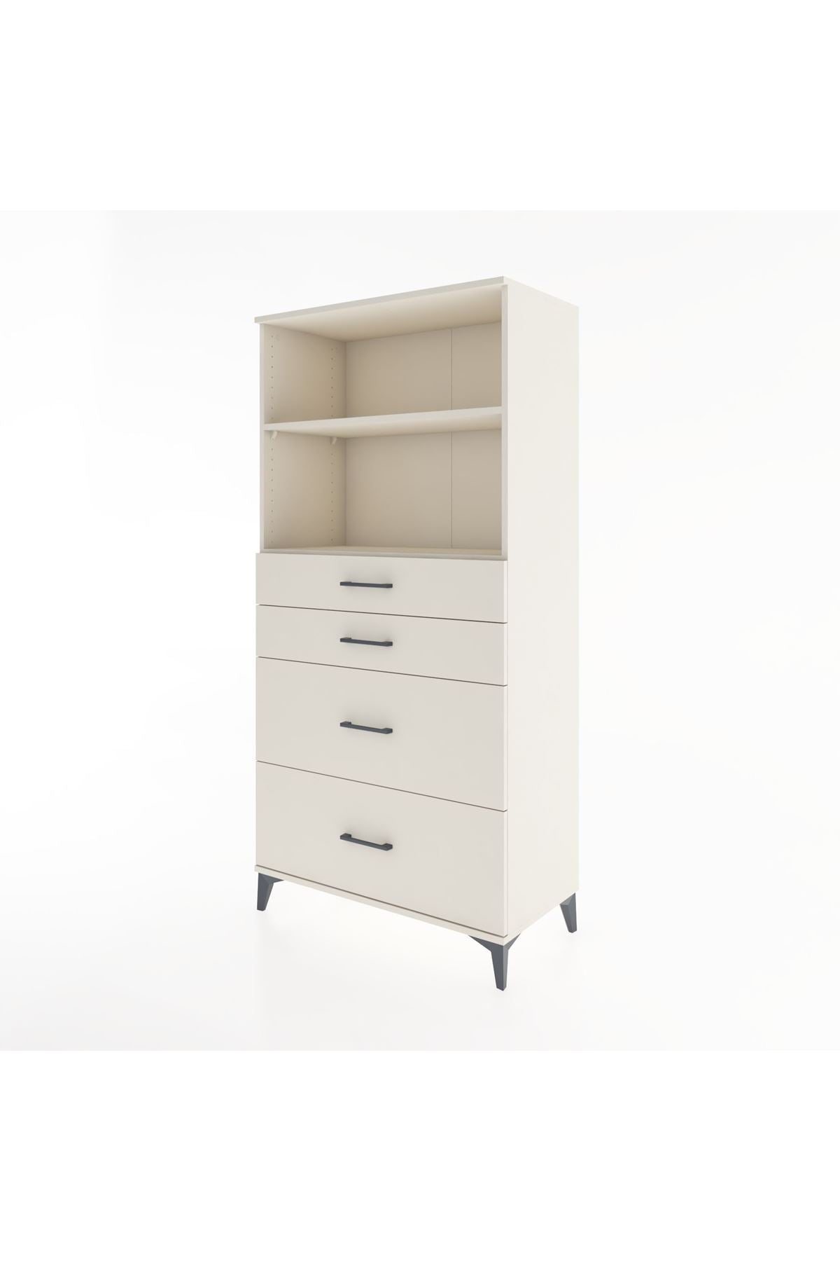 Hyperion Dolap 2 Raflı 4 Çekmeceli 88x44x182 - S57M047V1B