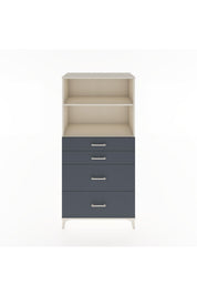 Hyperion Dolap 2 Raflı 4 Çekmeceli 88x44x182 - S57M047V2B