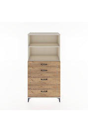 Hyperion Dolap 2 Raflı 4 Çekmeceli 88x44x182 - S57M047V3B