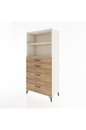 Hyperion Dolap 2 Raflı 4 Çekmeceli 88x44x182 - S57M047V3B