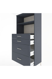 Hyperion Dolap 2 Raflı 4 Çekmeceli 88x44x182 - S57M047V5B