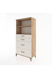 Hyperion Dolap 2 Raflı 4 Çekmeceli 88x44x182 - S57M047V7B