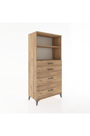 Hyperion Dolap 2 Raflı 4 Çekmeceli 88x44x182 - S57M047V9B