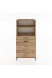 Hyperion Dolap 2 Raflı 4 Çekmeceli 88x44x182 - S57M047V9B