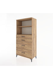 Hyperion Dolap 2 Raflı 4 Çekmeceli 88x44x182 - S57M047V9B