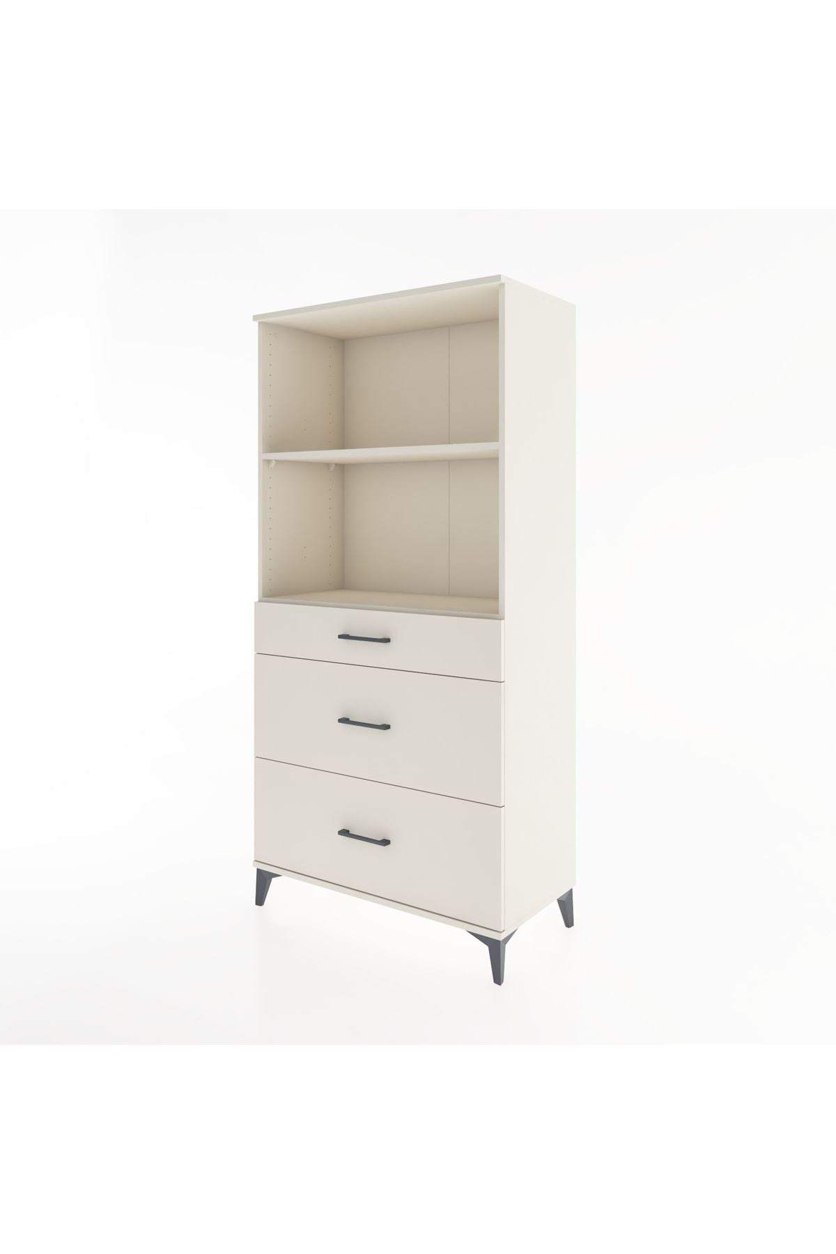 Hyperion Dolap 2 Raflı 3 Çekmeceli 88x44x182 - S57M048V1B