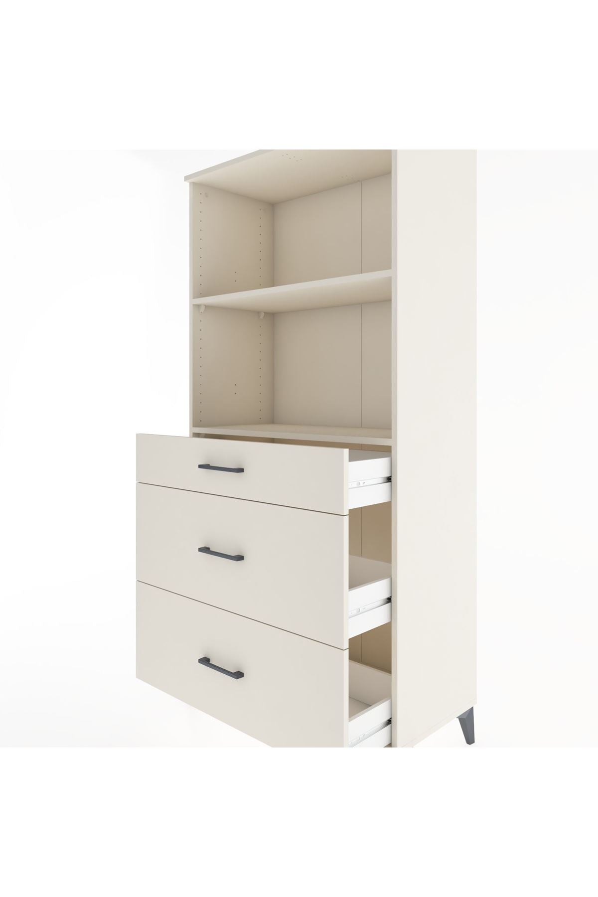 Hyperion Dolap 2 Raflı 3 Çekmeceli 88x44x182 - S57M048V1B