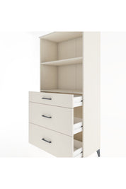Hyperion Dolap 2 Raflı 3 Çekmeceli 88x44x182 - S57M048V1B