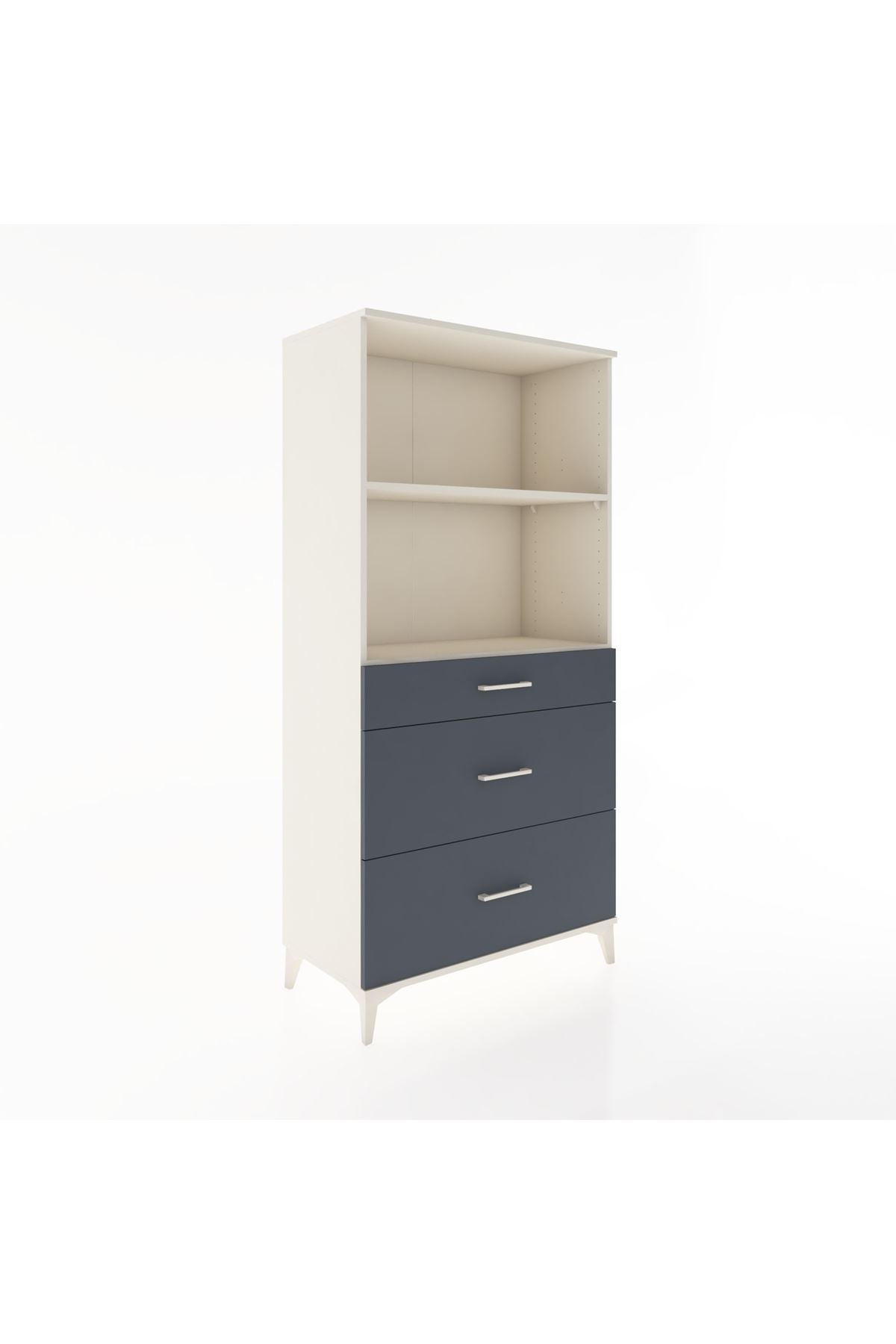 Hyperion Dolap 2 Raflı 3 Çekmeceli 88x44x182 - S57M048V2B