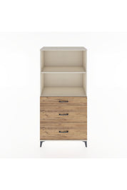 Hyperion Dolap 2 Raflı 3 Çekmeceli 88x44x182 - S57M048V3B