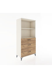 Hyperion Dolap 2 Raflı 3 Çekmeceli 88x44x182 - S57M048V3B
