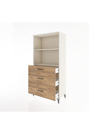Hyperion Dolap 2 Raflı 3 Çekmeceli 88x44x182 - S57M048V3B