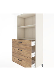 Hyperion Dolap 2 Raflı 3 Çekmeceli 88x44x182 - S57M048V3B
