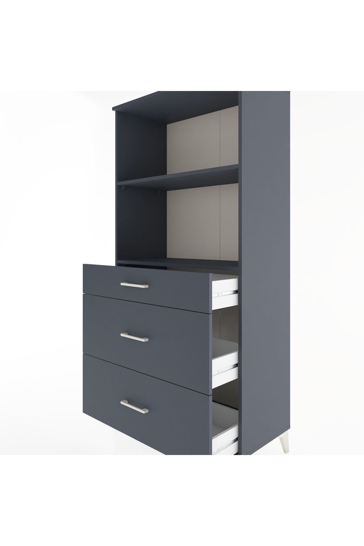 Hyperion Dolap 2 Raflı 3 Çekmeceli 88x44x182 - S57M048V5B