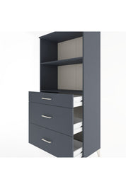 Hyperion Dolap 2 Raflı 3 Çekmeceli 88x44x182 - S57M048V5B